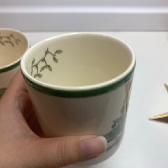 set Of 2 Spode, England CHRISTMAS TREE S3324 Cocoa Coffee Tea Mug, 3 1/4" - Picture 8 of 12